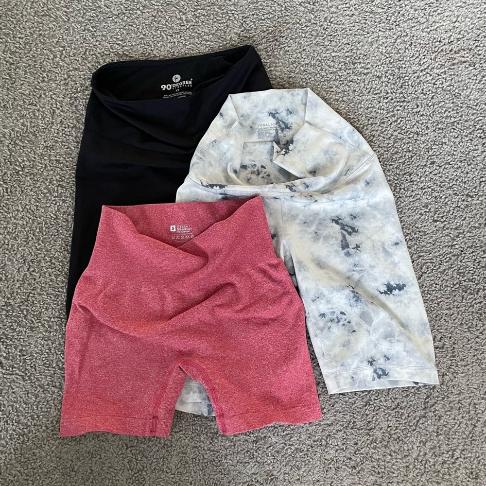 Gym shorts/biker shorts bundle